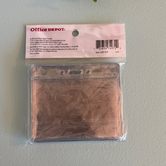 Office Depot Clear Badge Holders - Picture 2 of 3